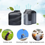 Quạt treo eo USB sáng tạo di động với ba tốc độ gió điều chỉnh, màu đen, xám