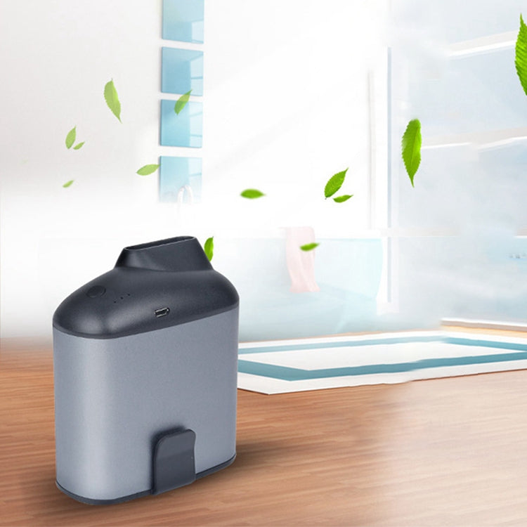Quạt treo eo USB sáng tạo di động với ba tốc độ gió điều chỉnh, màu đen, xám