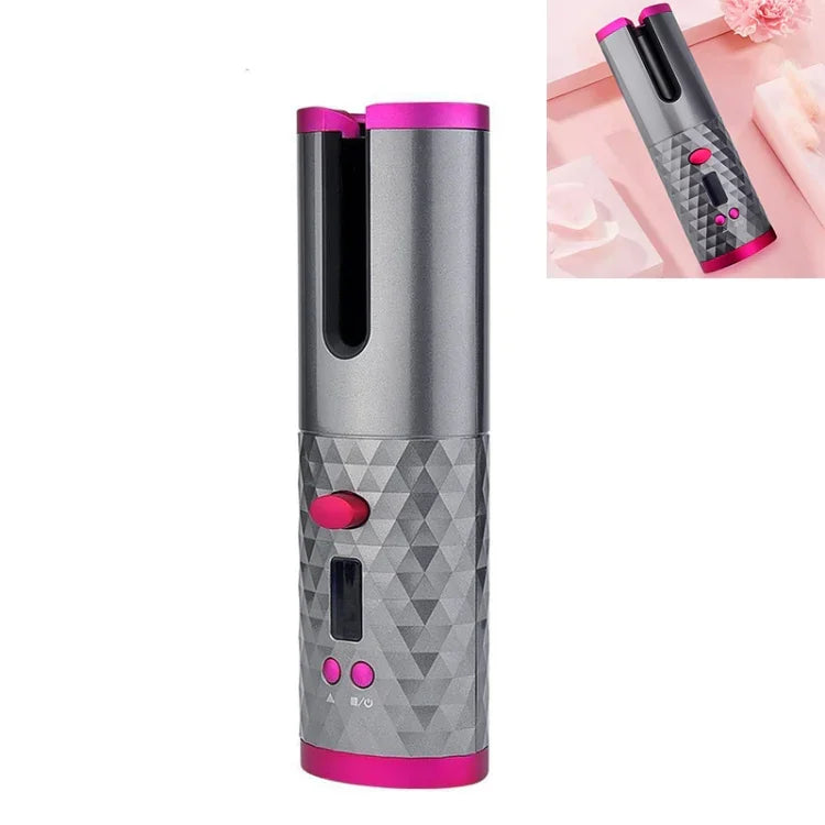 Máy uốn tóc tự động sạc USB mini không dây đa chức năng với màn hình LCD