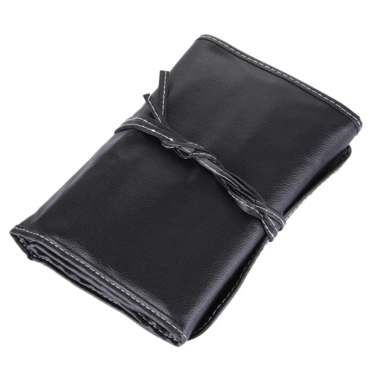 Bộ 32 cọ trang điểm cán màu gỗ + túi đựng bằng da PU, 32 chiếc