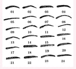 Dụng cụ khuôn tạo dáng lông mày 24 trong 1, 24 trong 1