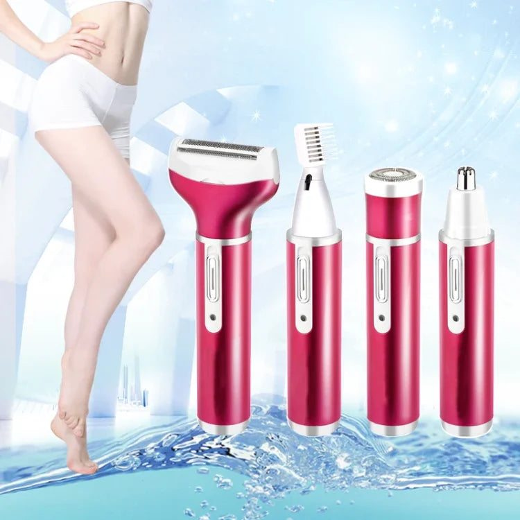 Bộ máy tỉa lông mày Vibrissa sạc USB 4 trong 1 với cáp USB, 4 trong 1
