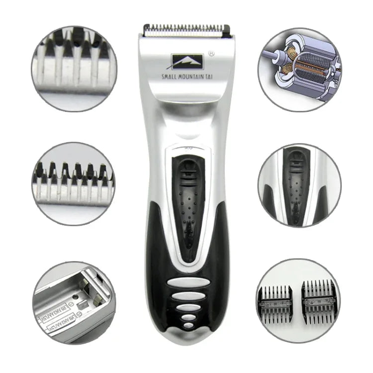 Máy cạo tóc điện dùng pin cho trẻ em, máy cắt tóc nam (Bạc)