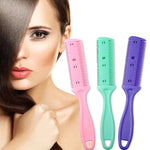 3 dụng cụ tóc dao hai mặt, lược tóc, tông đơ cắt mái, thiết bị làm mỏng tóc, tông đơ cắt tóc, giao màu ngẫu nhiên, 10 chiếc giao màu ngẫu nhiên