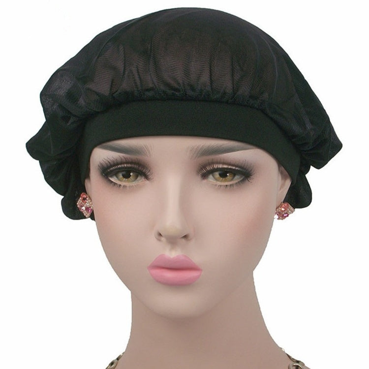 Mũ đội đầu điều hòa dừa ban đêm, mũ tóc dài, băng rộng, mũ satin bonnet