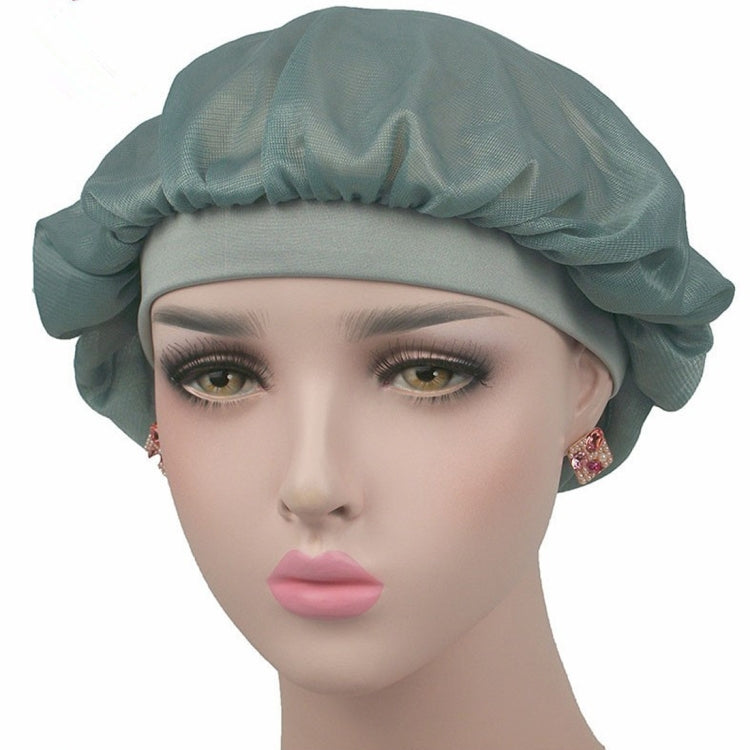 Mũ đội đầu điều hòa dừa ban đêm, mũ tóc dài, băng rộng, mũ satin bonnet