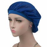 Mũ đội đầu điều hòa dừa ban đêm, mũ tóc dài, băng rộng, mũ satin bonnet