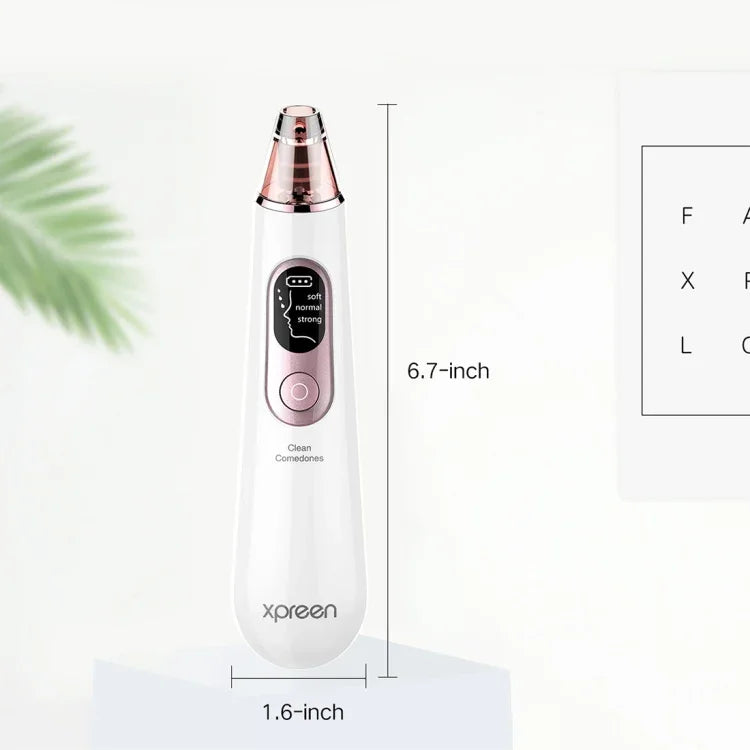 Máy làm sạch lỗ chân lông sạc lại Xpreen thiết bị làm đẹp mặt tại nhà với màn hình LED & 4 đầu dò, XPRE111