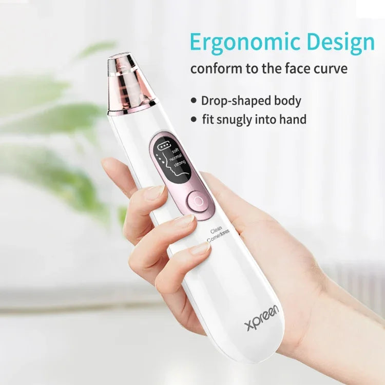 Máy làm sạch lỗ chân lông sạc lại Xpreen thiết bị làm đẹp mặt tại nhà với màn hình LED & 4 đầu dò, XPRE111
