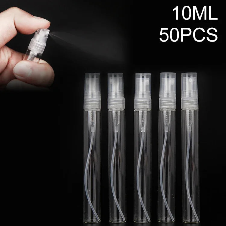 50 cái Chai xịt nước hoa chai nước hoa chai rỗng, Dung tích: 10ML (Trong suốt), 10ML (Trong suốt)