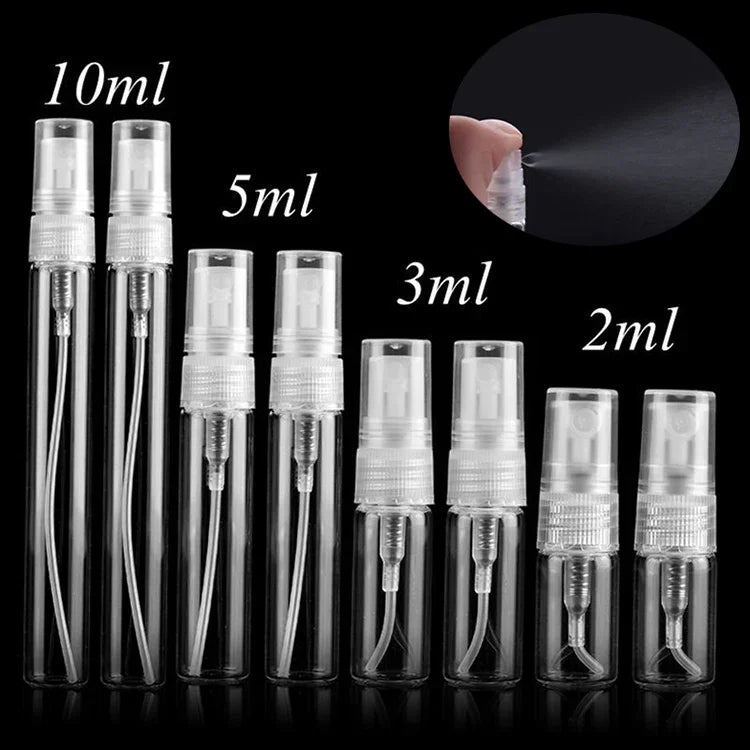 50 cái Chai xịt nước hoa chai nước hoa chai rỗng, Dung tích: 10ML (Trong suốt), 10ML (Trong suốt)