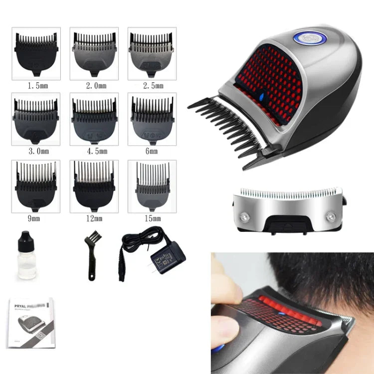 Máy cạo râu điện cho nam HJ-2018, tông đơ tự giúp cắt tóc kèm đầu dao dự phòng, phiên bản tiêu chuẩn, phích cắm CN, có đầu dao dự phòng