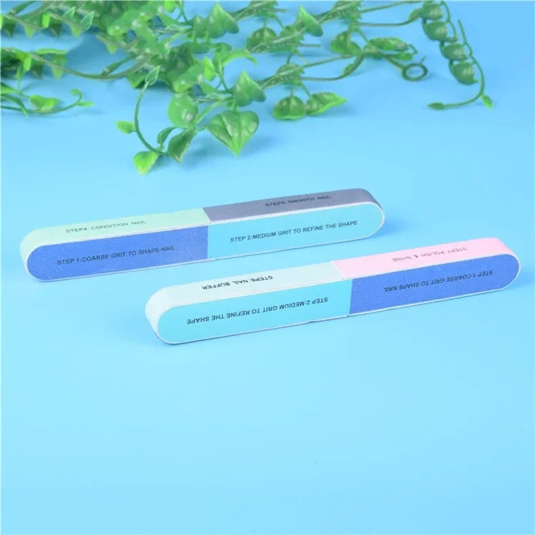 10 cái Dũa móng tay đánh bóng bảy mặt, 1 cái Dũa bảy mặt