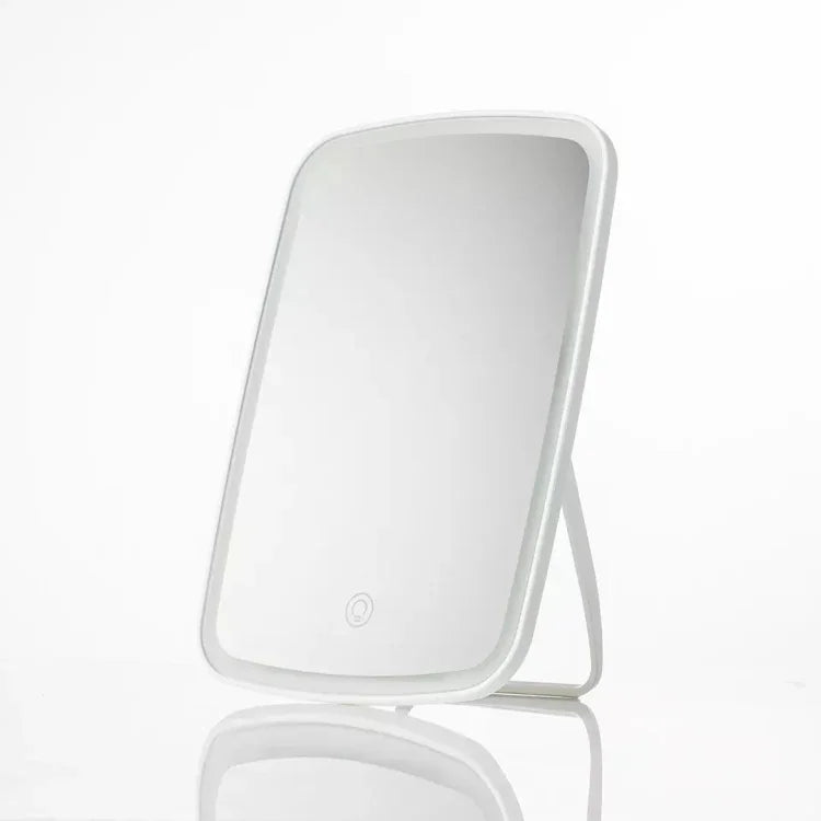 Gương trang điểm LED để bàn hình vuông một mặt Xiaomi Youpin jordan&judy chính hãng, Kiểu màu đơn