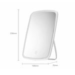 Gương trang điểm LED để bàn hình vuông một mặt Xiaomi Youpin jordan&judy chính hãng, Kiểu màu đơn