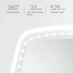 Gương trang điểm LED để bàn hình vuông một mặt Xiaomi Youpin jordan&judy chính hãng, Kiểu màu đơn