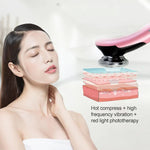 Dụng cụ làm đẹp da mặt BLK-D818, thiết bị trẻ hóa da nóng lạnh, EMS dòng điện vi mô, BLK-D818 (Hồng), BLK-D818 (Trắng)