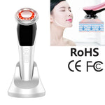 Dụng cụ làm đẹp da mặt BLK-D818, thiết bị trẻ hóa da nóng lạnh, EMS dòng điện vi mô, BLK-D818 (Hồng), BLK-D818 (Trắng)
