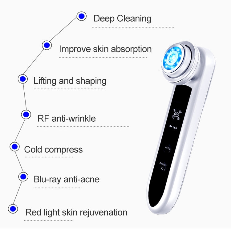 Dụng cụ RF BLK-D919, máy massage nâng cơ mặt rung nhỏ gọn, thiết bị làm đẹp dòng điện vi mô