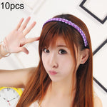 10 chiếc cài tóc bím tóc giả xoắn, cài tóc vòng đầu trang sức (Màu vàng nhạt)