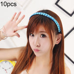 10 chiếc cài tóc bím tóc giả xoắn, cài tóc vòng đầu trang sức (Màu vàng nhạt)