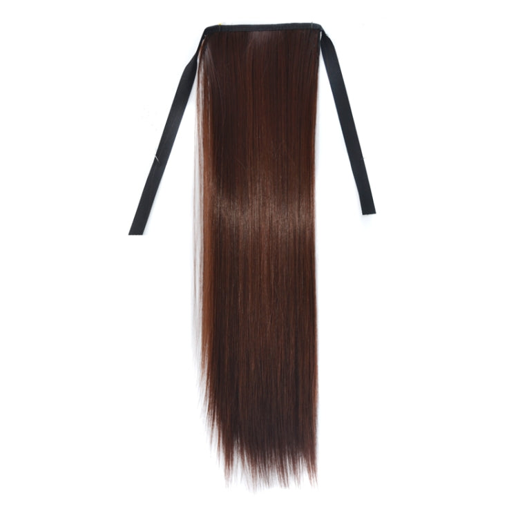 Tóc giả đuôi ngựa dài thẳng tự nhiên kiểu băng bó cho nữ, chiều dài: 45cm, 45cm