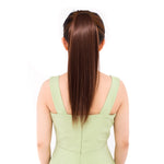 Tóc giả đuôi ngựa dài thẳng tự nhiên kiểu băng bó cho nữ, chiều dài: 45cm, 45cm