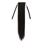 Tóc giả đuôi ngựa dài thẳng tự nhiên kiểu băng bó cho nữ, chiều dài: 60cm, 60cm