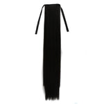 Tóc giả đuôi ngựa dài thẳng tự nhiên kiểu băng bó cho nữ, chiều dài: 75cm, 75cm