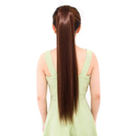 Tóc giả đuôi ngựa dài thẳng tự nhiên kiểu băng bó cho nữ, chiều dài: 75cm, 75cm
