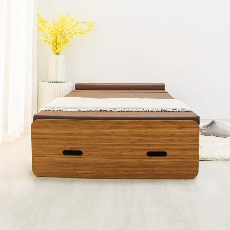 Giường đơn gấp sáng tạo, kích thước: rộng 200x90cm (xám), kích thước: rộng 200x90cm (nâu)