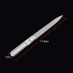 Dũa móng thép không gỉ đánh bóng, chiều dài: 95mm, chiều dài: 95mm