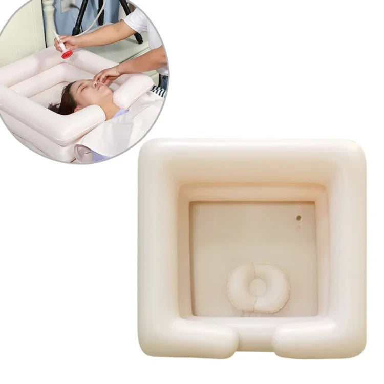 Chậu rửa vuông bơm hơi PVC di động, Chậu gội đầu tại nhà bơm hơi