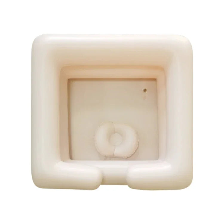Chậu rửa vuông bơm hơi PVC di động, Chậu gội đầu tại nhà bơm hơi