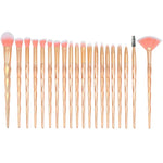 Bộ cọ mắt đa năng 20 trong 1 cán kim cương, cán hồng+xanh và cọ tím, HCB9120A, HCB9120B, HCB9120C, HCB9120D, HCB9120E, HCB9120F, HCB9120G