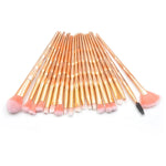 Bộ cọ mắt đa năng 20 trong 1 cán kim cương, cán hồng+xanh và cọ tím, HCB9120A, HCB9120B, HCB9120C, HCB9120D, HCB9120E, HCB9120F, HCB9120G