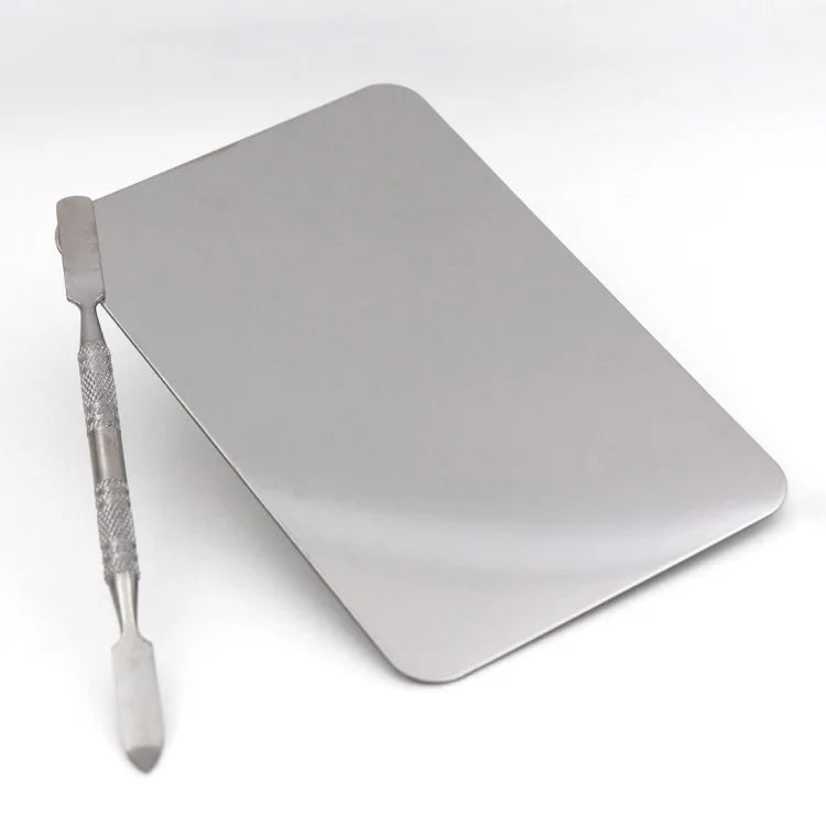 Palette vuông bằng thép không gỉ kích thước S, 115*75mm