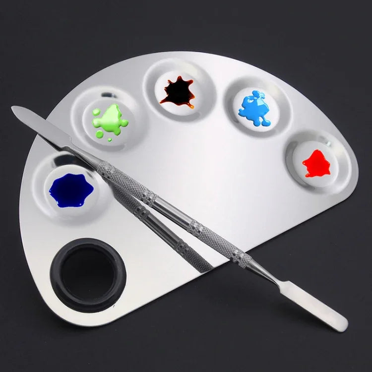 Palette bán nguyệt bằng thép không gỉ 156x100mm, 156*100mm