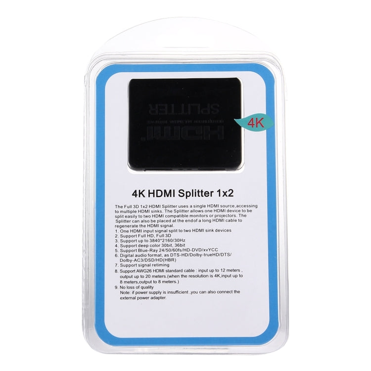 Bộ chia HDMI 4K Full HD 1080p, công tắc HDMI 1x2, bộ khuếch đại xuất tín hiệu, hiển thị kép cho HDTV DVD PS3 Xbox, HDMI 4K (màu đen), HDMI 4K (màu trắng)