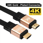 Cáp HDMI 2.0 (4K) 30AWG tốc độ cao 18Gbps đầu nối mạ vàng HDMI đực sang HDMI đực, chiều dài: 1m