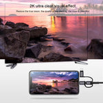Cáp 3 trong 1 Micro USB + USB-C / Type-C + 8 Pin sang HDMI HDTV