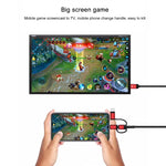 Cáp 3 trong 1 Micro USB + USB-C / Type-C + 8 Pin sang HDMI HDTV
