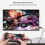 Cáp 3 trong 1 Micro USB + USB-C / Type-C + 8 Pin sang HDMI HDTV