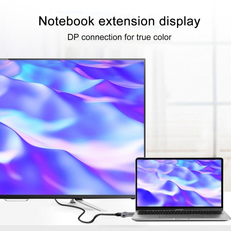 D63A Bộ chuyển đổi 3 trong 1 DisplayPort + Mini DP + USB-C / Type-C đực sang HDMI cái, D63A