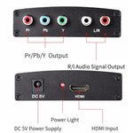 Bộ Chuyển Đổi Video HDMI 1080P HD sang YPbPr và Âm Thanh R/L, HDMI sang YPbPr+R/L