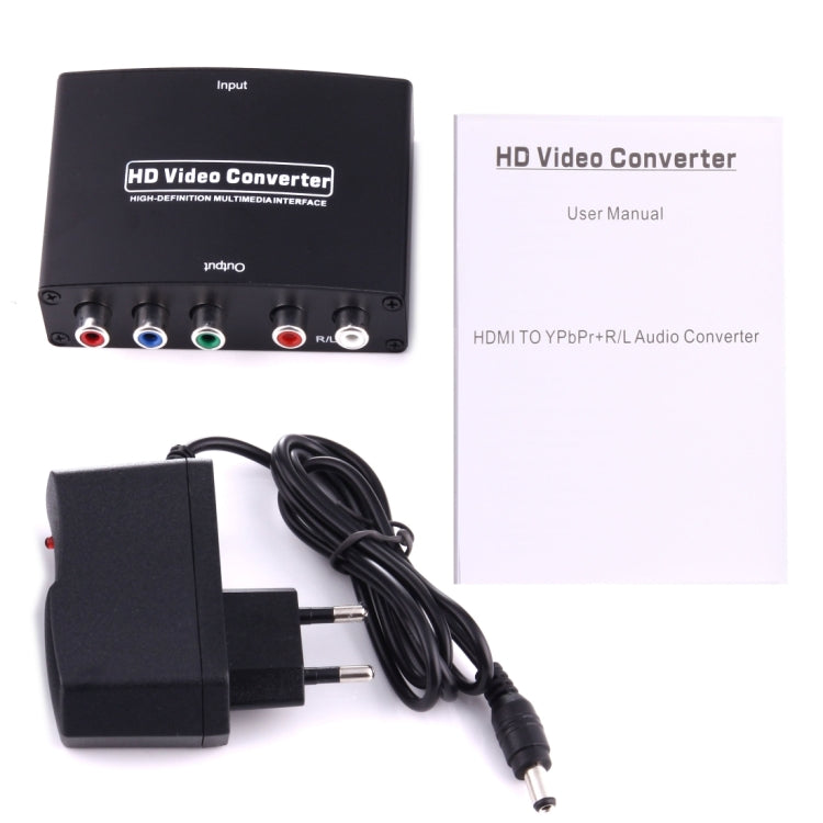 Bộ Chuyển Đổi Video HDMI 1080P HD sang YPbPr và Âm Thanh R/L, HDMI sang YPbPr+R/L