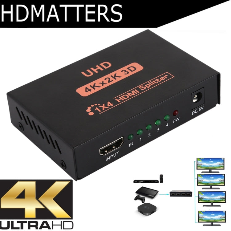 Bộ Chia HDMI CY10 UHD 4K x 2K 3D 1 ra 4, CY10