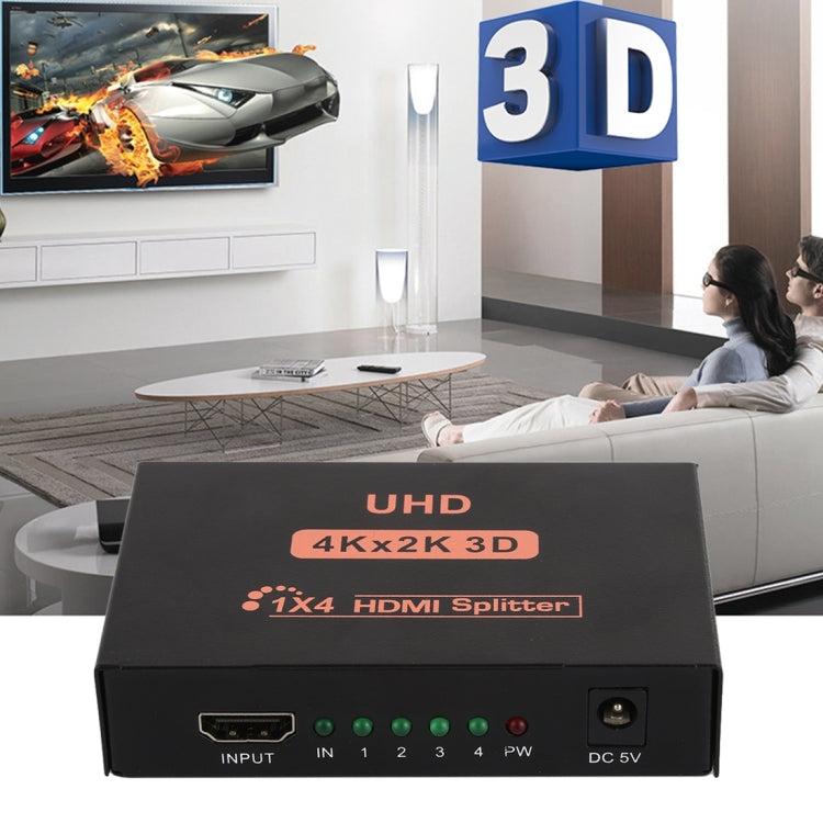 Bộ Chia HDMI CY10 UHD 4K x 2K 3D 1 ra 4, CY10