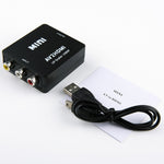 Bộ Chuyển Đổi Mini HOWEI HW-2105 AV CVBS/L+R Sang HDMI, Hỗ Trợ Scaler 1080P, HW-2105 AV Sang HDMI