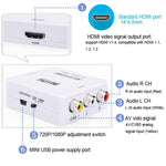 Bộ Chuyển Đổi Mini HOWEI HW-2105 AV CVBS/L+R Sang HDMI, Hỗ Trợ Scaler 1080P, HW-2105 AV Sang HDMI